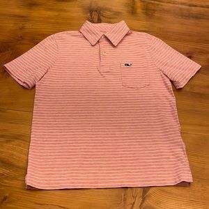 Pink and White striped vineyard vines size 7